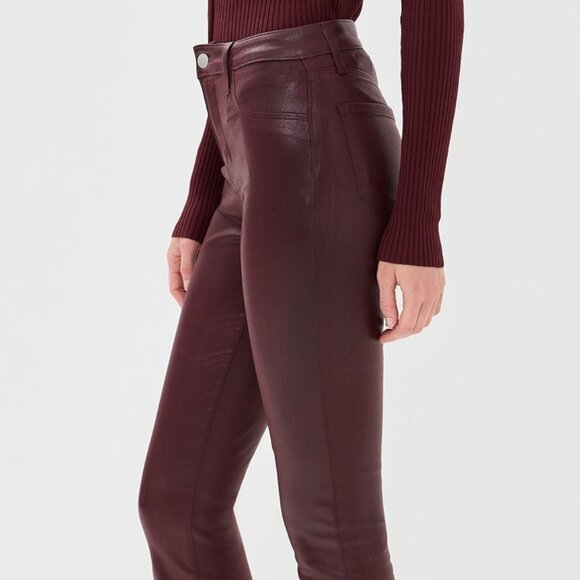 L'Agence Marty Flare Jeans (dark wine coated) - Picture 7 of 7